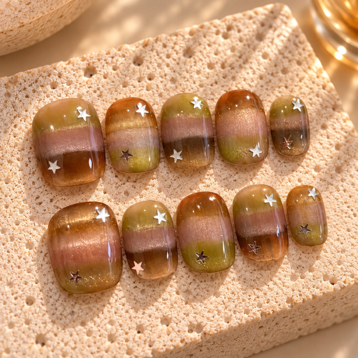 Harvest Moonrise press-on nails